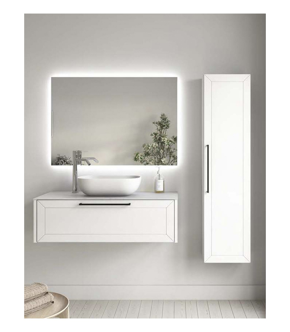 Mueble de baño con lavabo Filadelpia blanco 120x48 cm